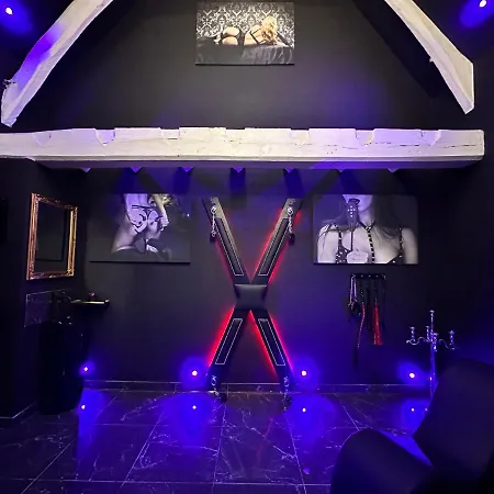Love hotel Loveroom De Luxe - Theme 50 Nuances De Grey Maison Privative Spa Insolite *
